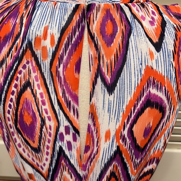 104. Trina Turk Mao Printed Dress in Purple - Picture 12 of 15